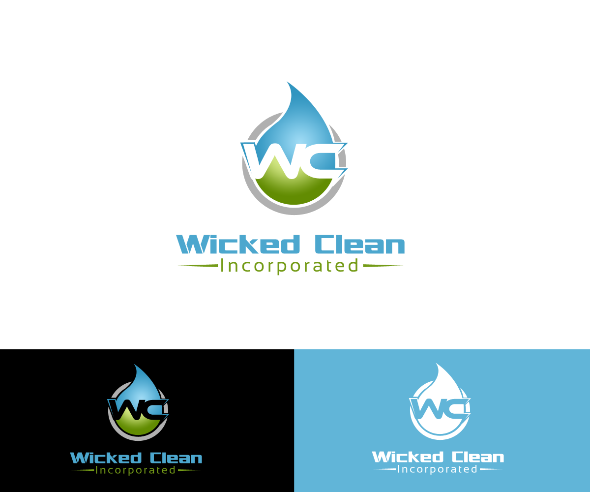 Logo Design by Renen for Wicked Clean Inc | Design #9889357