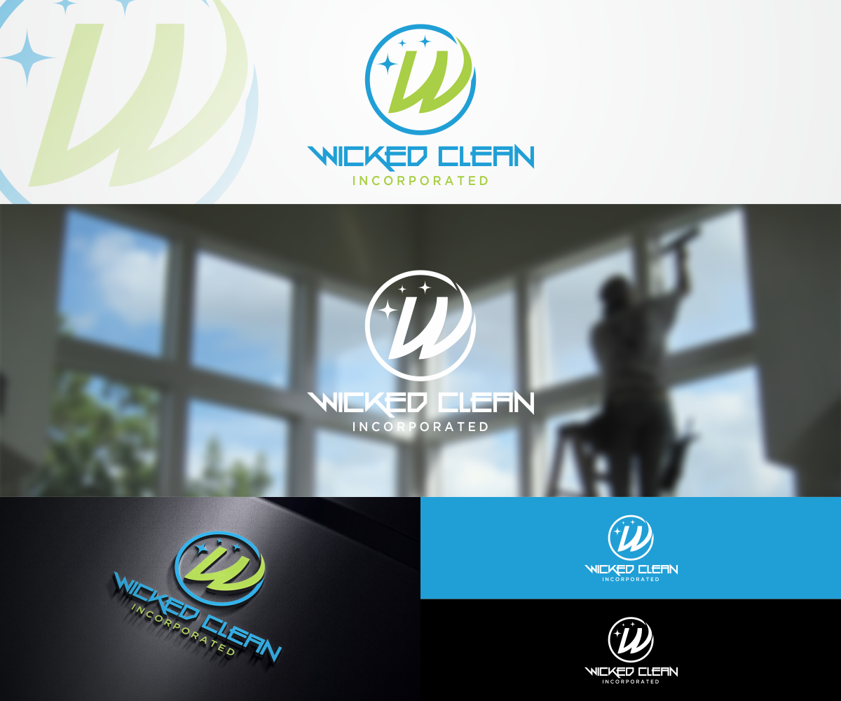 Logo Design by ninisdesign for Wicked Clean Inc | Design #9887350