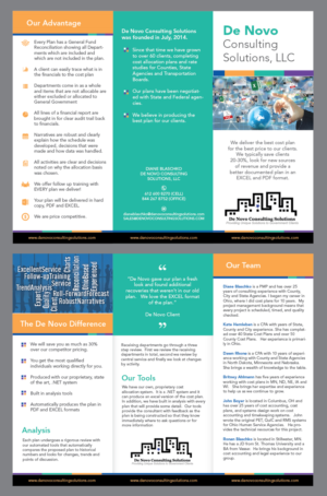 Flyer Design by Achiver for De Novo Consulting Solutions, LLC (DBA Abacus Cost Services) | Design: #9920892