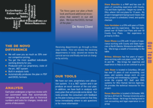 Design de Flyer par Infinity pour De Novo Consulting Solutions, LLC (DBA Abacus Cost Services) | Design : #9935459