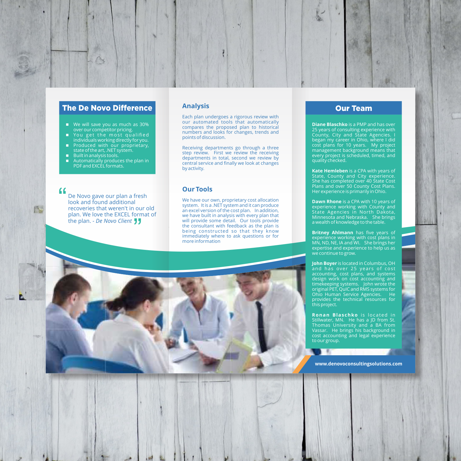 Flyer Design by barinix for De Novo Consulting Solutions, LLC (DBA Abacus Cost Services) | Design #9905725