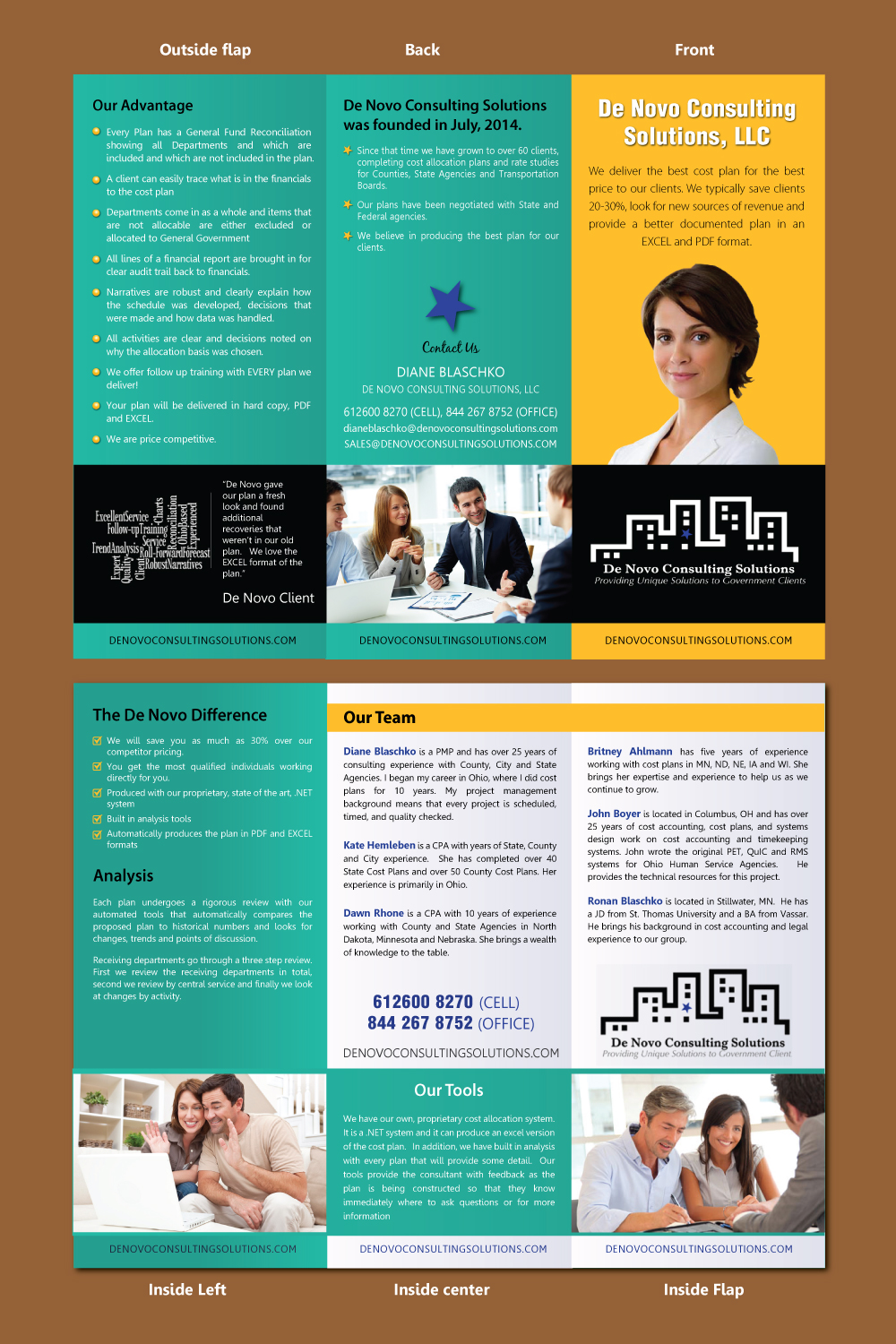 Flyer Design by meet007 for De Novo Consulting Solutions, LLC (DBA Abacus Cost Services) | Design #9906545