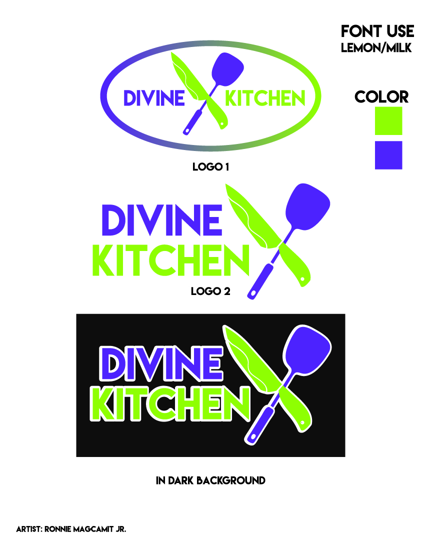 Diseño de Logo por iamronniemagcamitjr08 para Divine kitchen  | Diseño #9935131