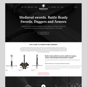 Web Design by Studio Nifty for Darksword Armory | Design: #9928364
