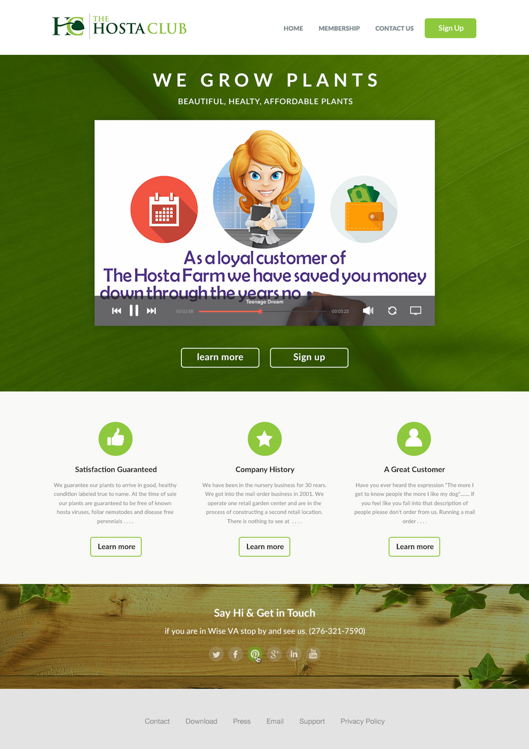 Landing Page Design by taha.h.e for Garden and Lifestyle LLC | Design #9886805