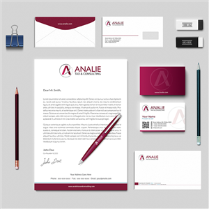 Stationery Design by Zoe Studio for Analie Sarl | Design #2157919