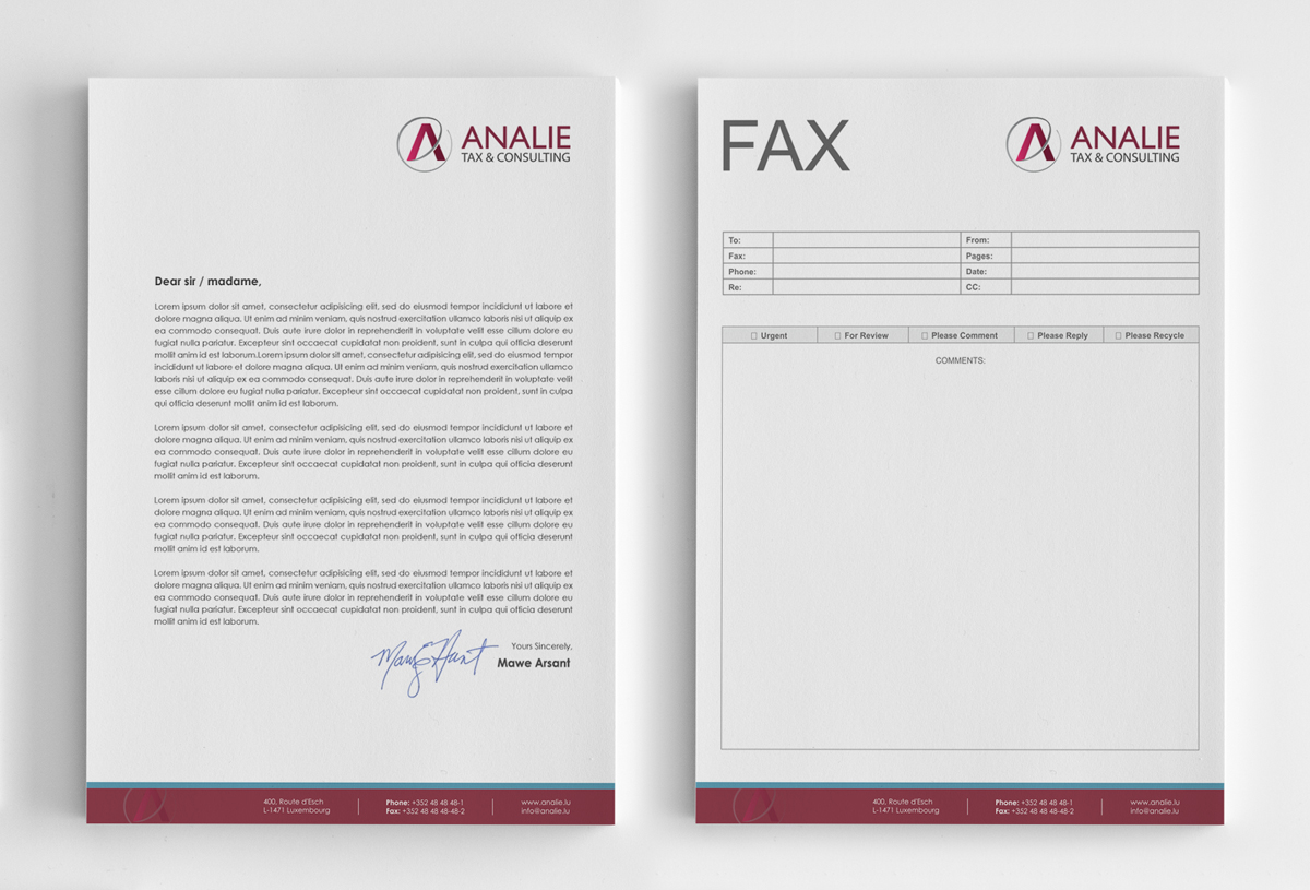 Schreibwaren-Design von logodentity für Analie Sarl | Design #2160423