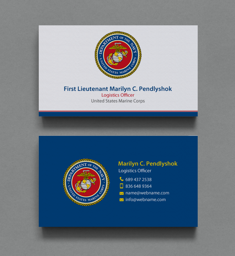 Marine Corps Business Cards | Arts - Arts