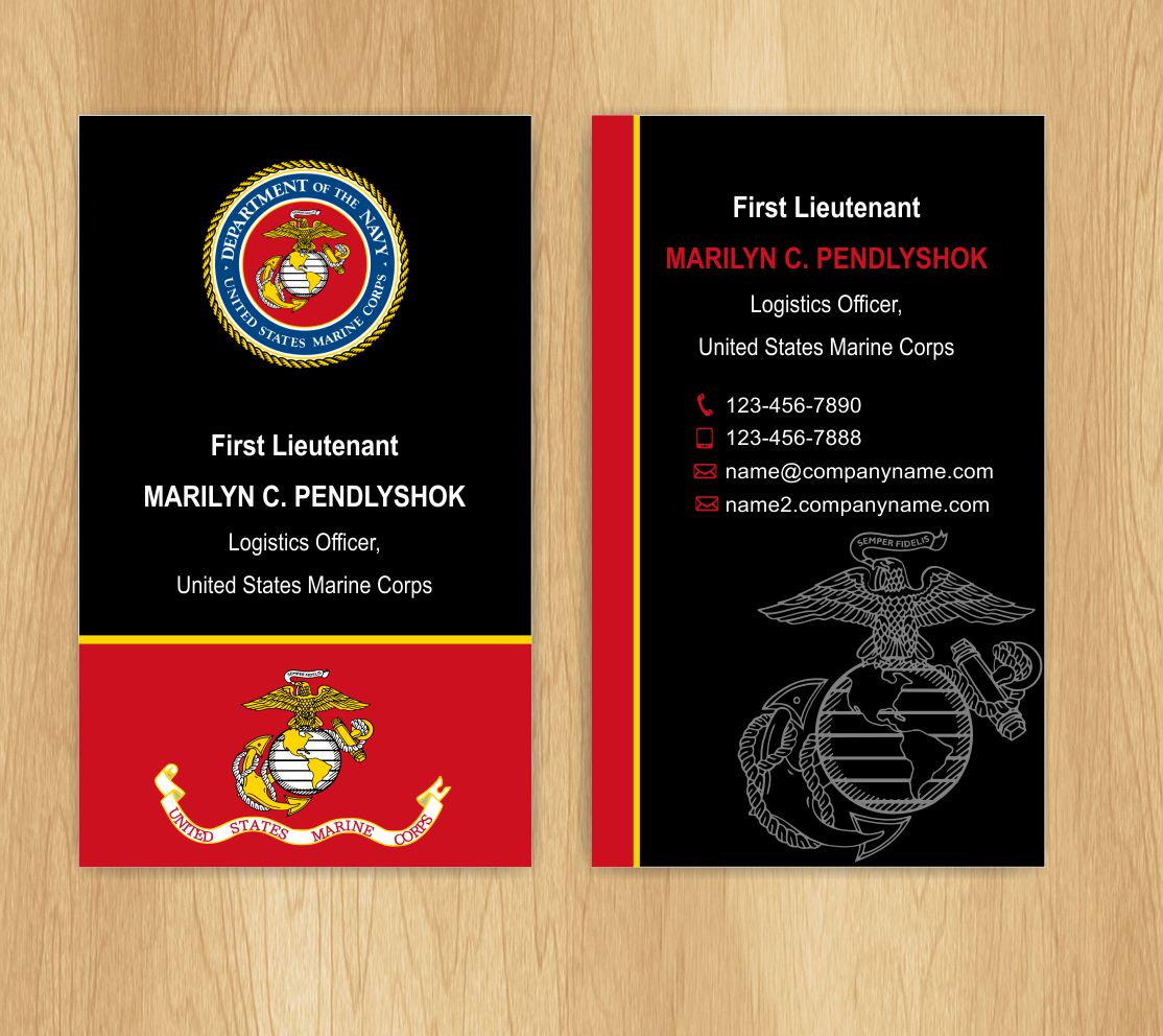 Marine Corps Business Cards | Arts - Arts