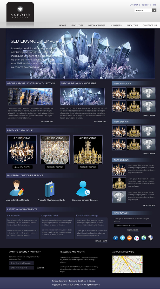 Web-Design von pb für Asfour Crystal | Design #438479