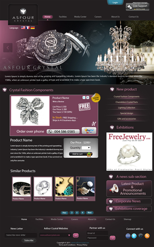 Web Design by pb for Asfour Crystal | Design: #459632