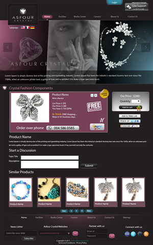 Web Design by pb for Asfour Crystal | Design: #462178