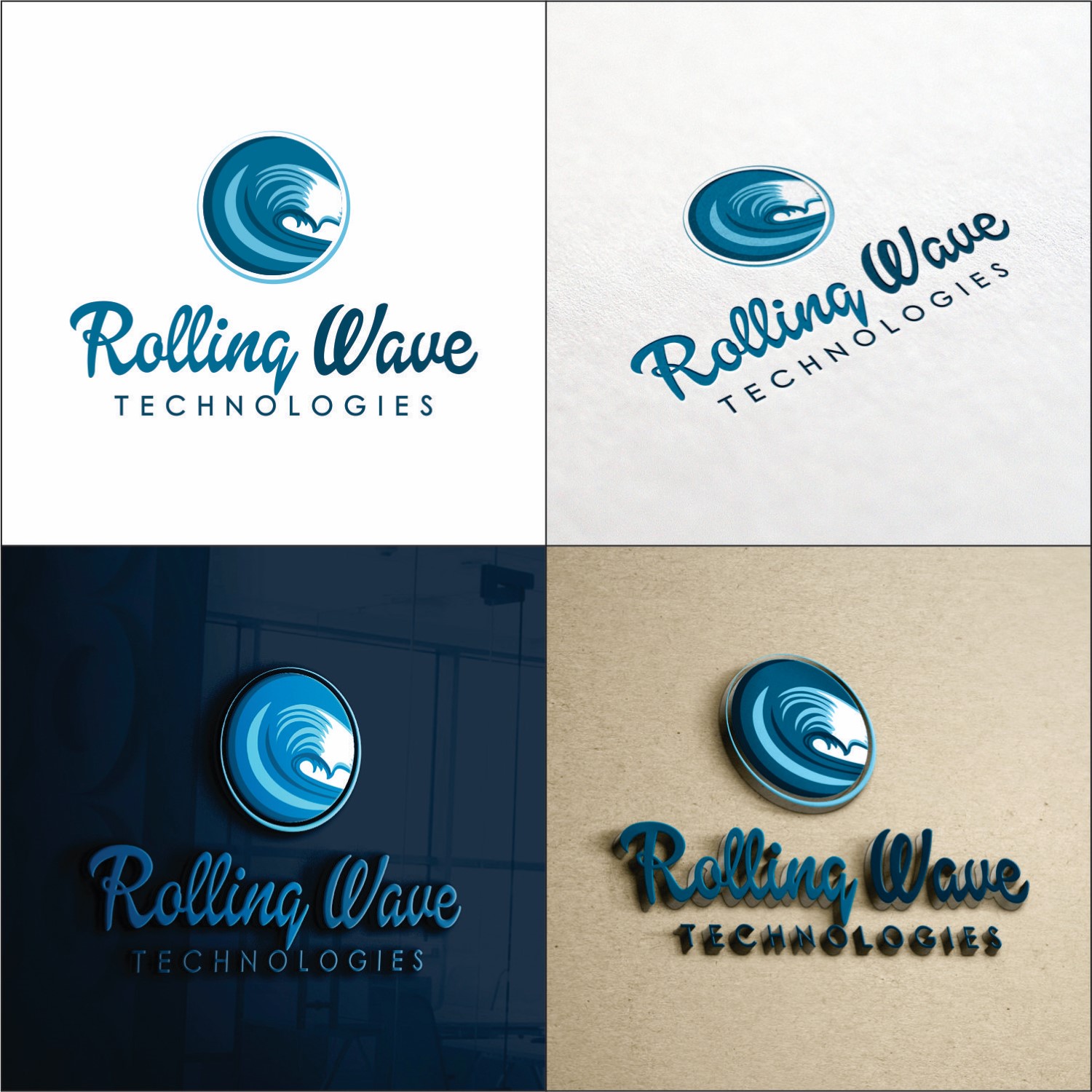 Logo Design by DG for Rolling Wave Technologies, LLC | Design #9954633