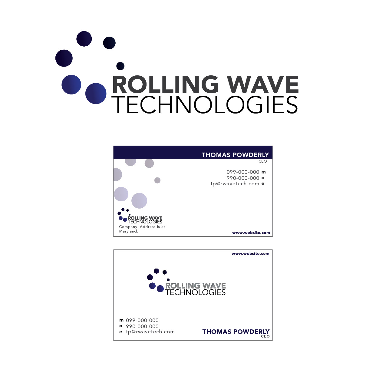 Logo Design by Victor.Pascual for Rolling Wave Technologies, LLC | Design #9957282