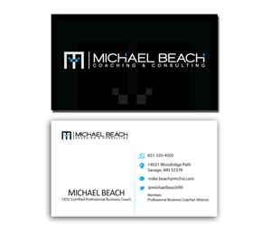 Design de Carte de Visite par Rony pour Michael Beach Coaching & Consulting, LLC | Design #2189472