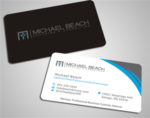 Business Card Design by SKYdesign for Michael Beach Coaching & Consulting, LLC | Design: #2189068