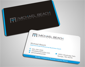 Business Card Design by SKYdesign for Michael Beach Coaching & Consulting, LLC | Design: #2189072