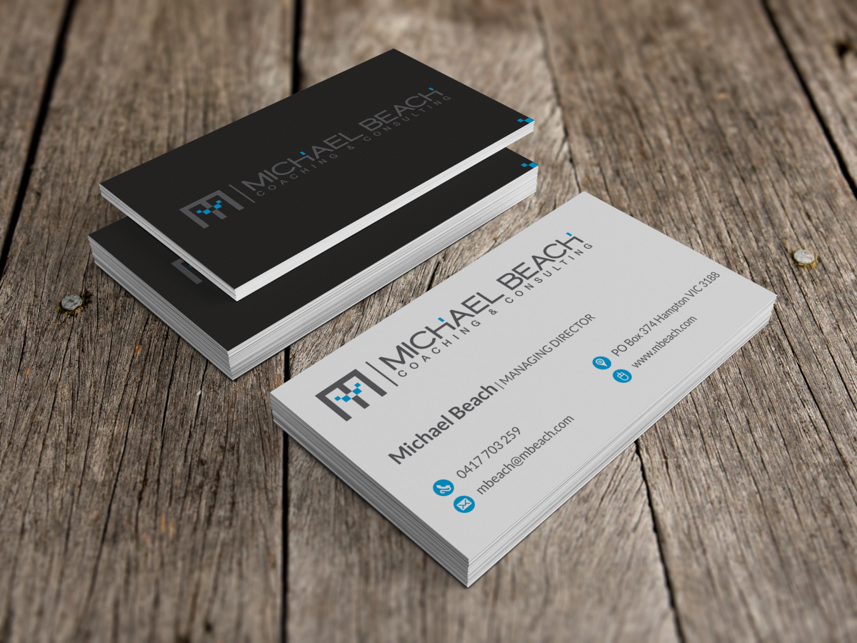 Business Card Design by HYPdesign for Michael Beach Coaching & Consulting, LLC | Design #2178906