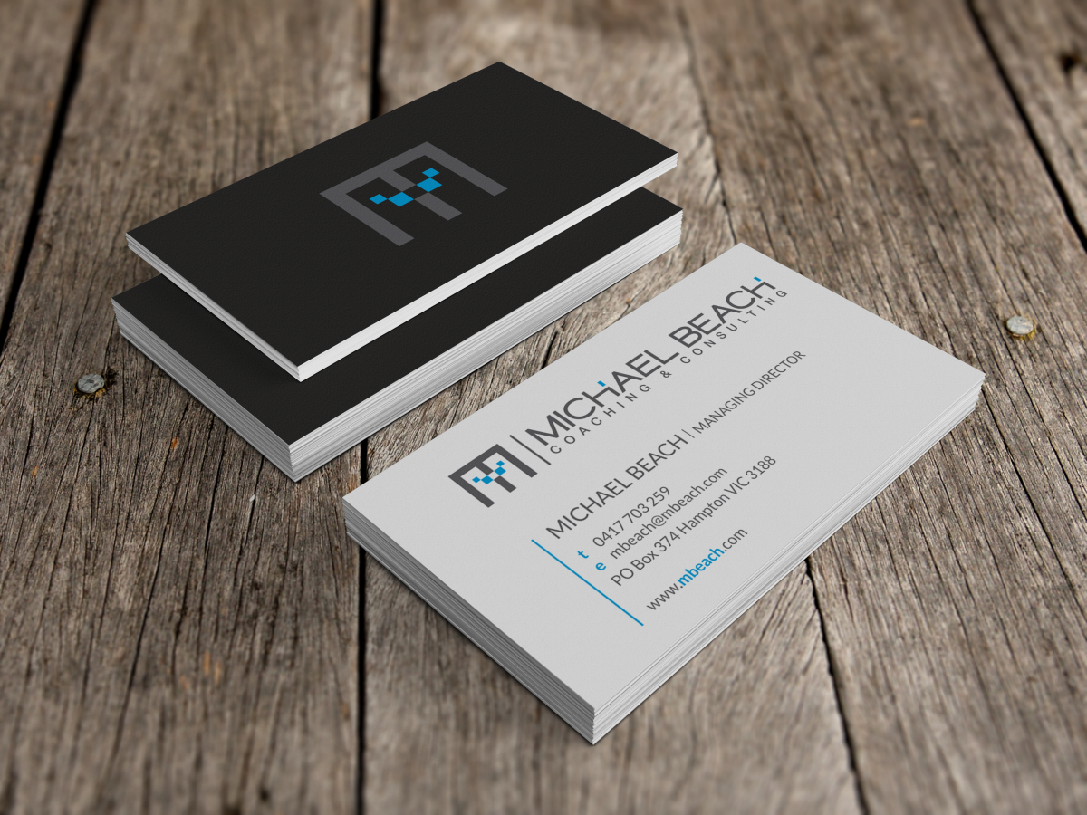 Business Card Design by HYPdesign for Michael Beach Coaching & Consulting, LLC | Design #2178910