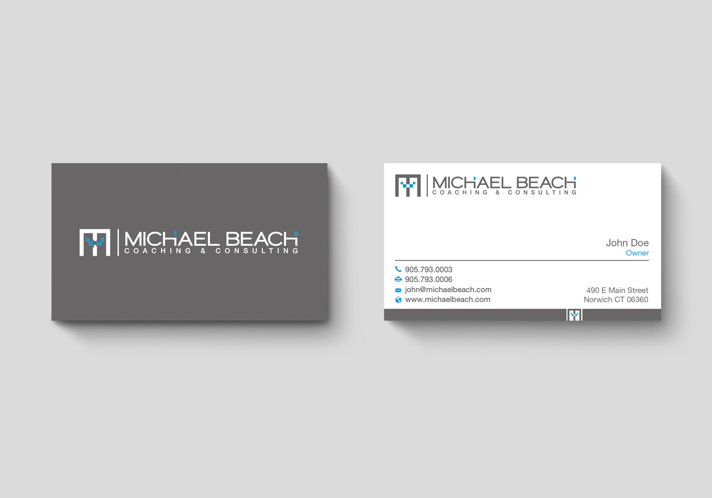 Business Card Design by deucesofhearts for Michael Beach Coaching & Consulting, LLC | Design #2175927