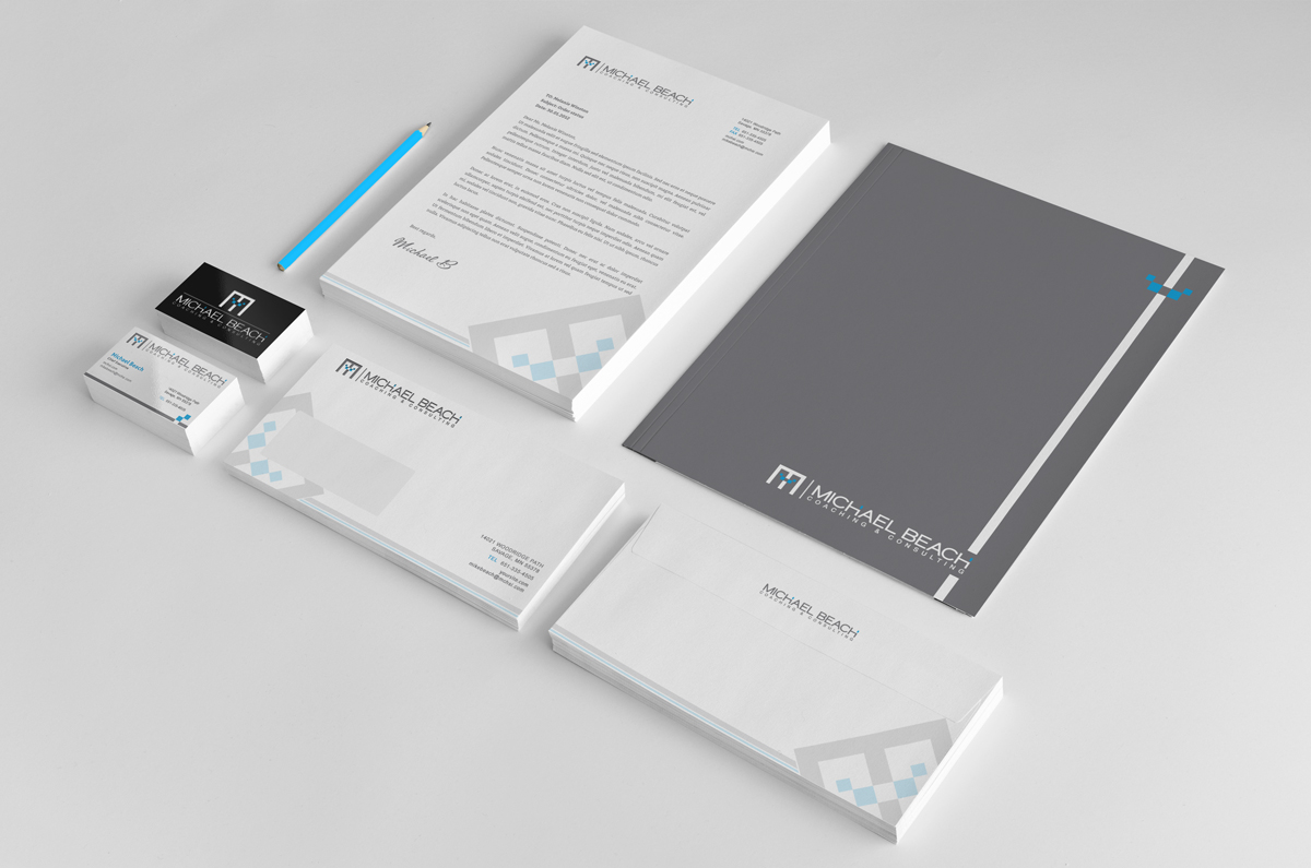 Stationery Design by stoodio.id for Michael Beach Coaching & Consulting, LLC | Design #2175547