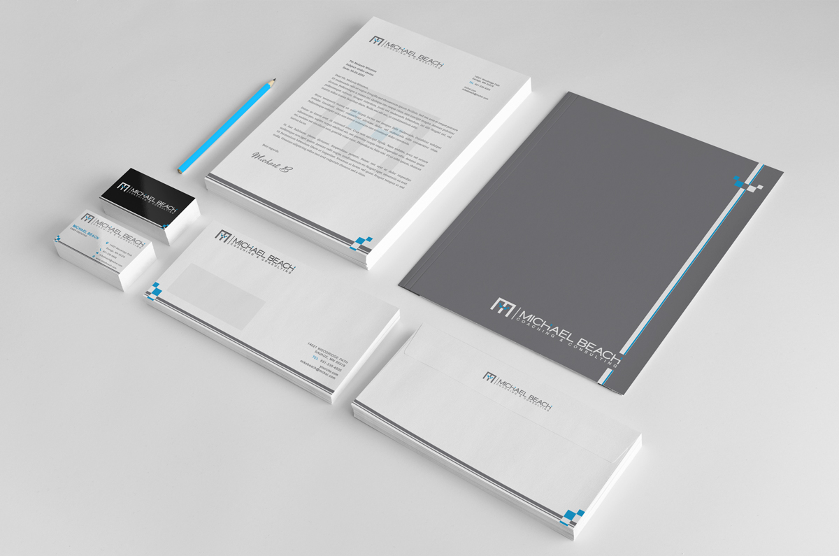 Stationery Design by stoodio.id for Michael Beach Coaching & Consulting, LLC | Design #2178891