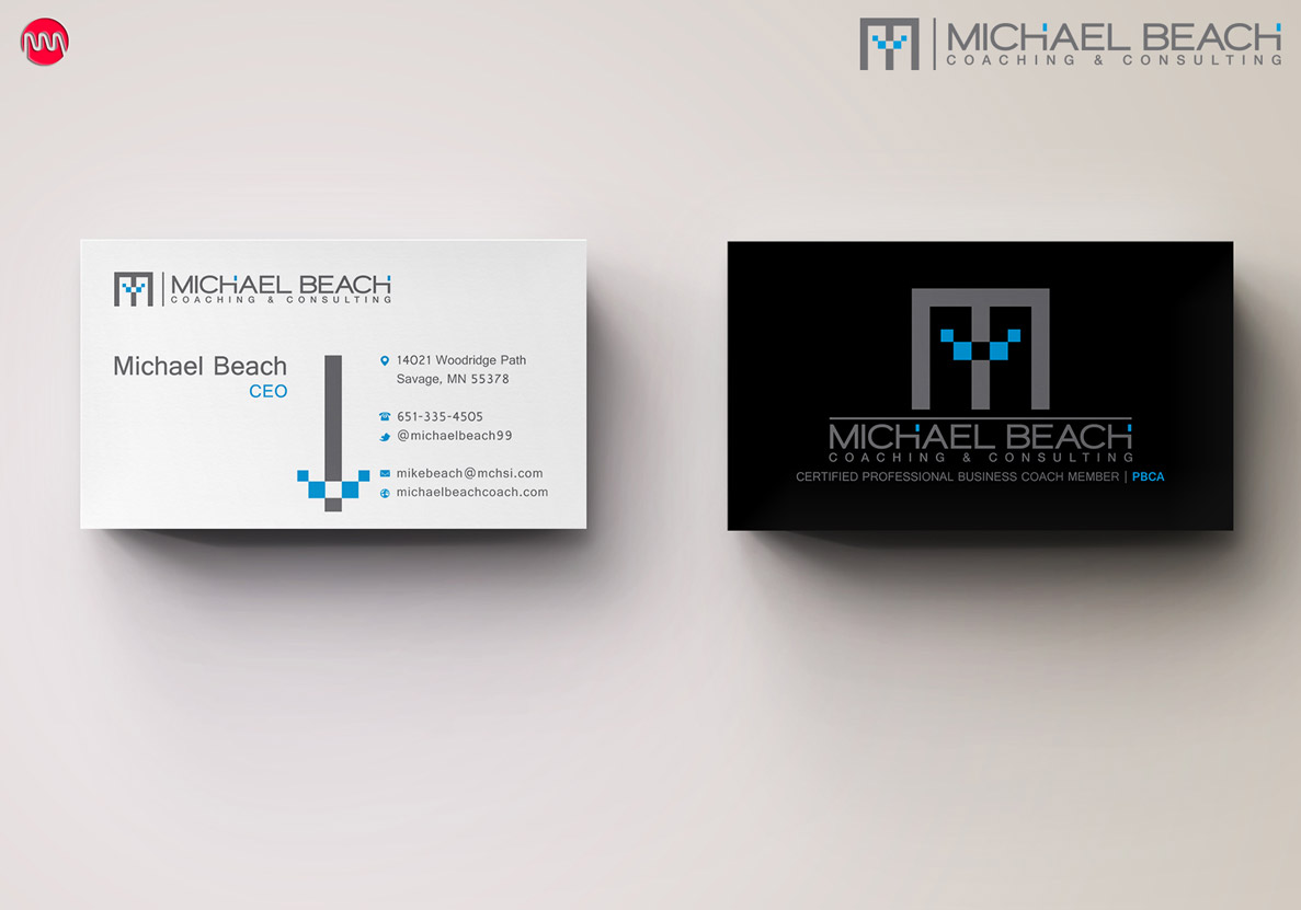 Schreibwaren-Design von stoodio.id für Michael Beach Coaching & Consulting, LLC | Design #2200381