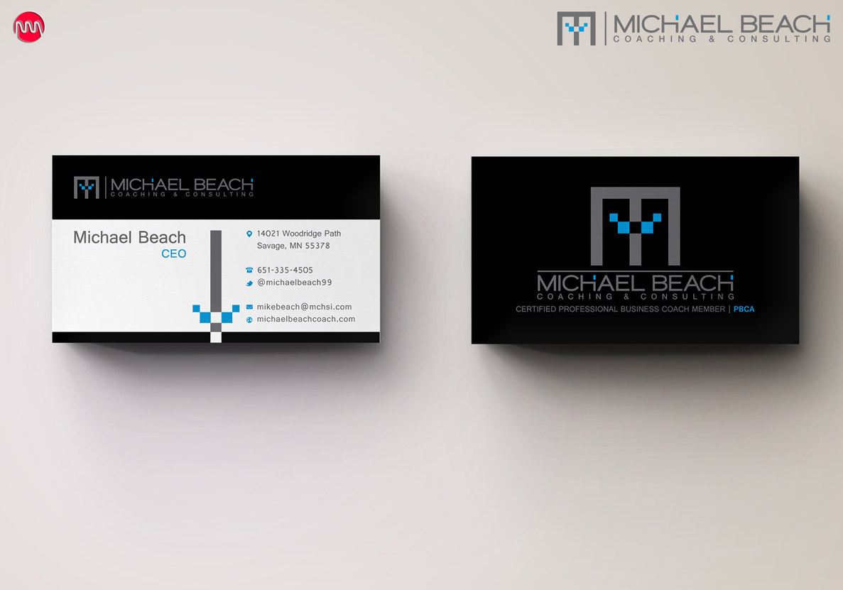 Schreibwaren-Design von stoodio.id für Michael Beach Coaching & Consulting, LLC | Design #2200382