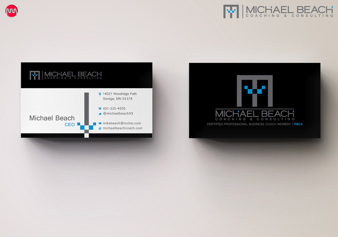 Schreibwaren-Design von stoodio.id für Michael Beach Coaching & Consulting, LLC | Design #2200388