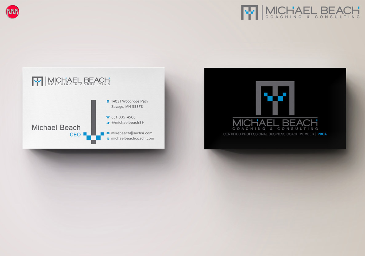 Schreibwaren-Design von stoodio.id für Michael Beach Coaching & Consulting, LLC | Design #2200390