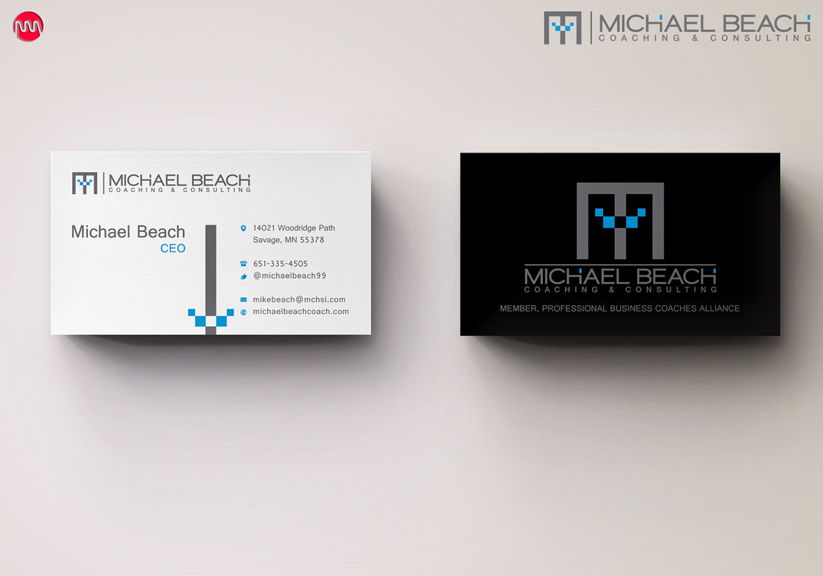 Schreibwaren-Design von stoodio.id für Michael Beach Coaching & Consulting, LLC | Design #2206946