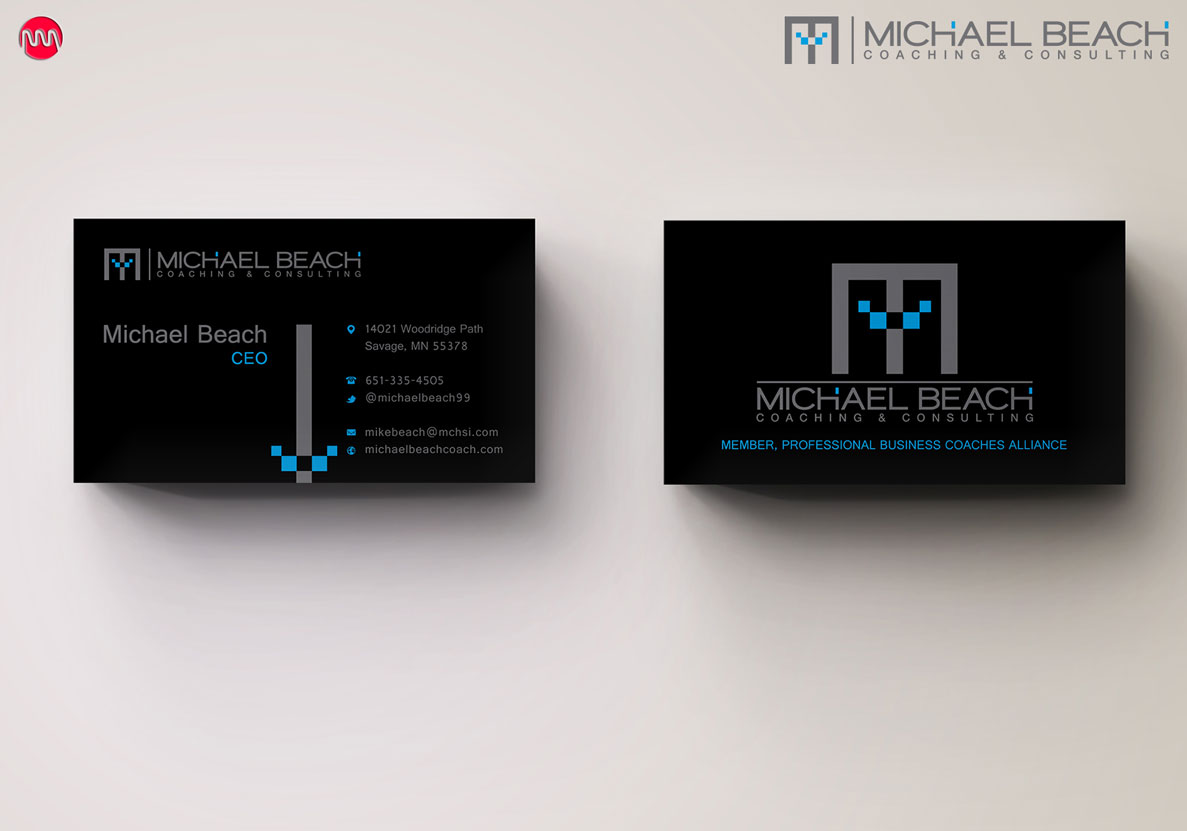 Diseño de Papelería por stoodio.id para Michael Beach Coaching & Consulting, LLC | Diseño #2206951