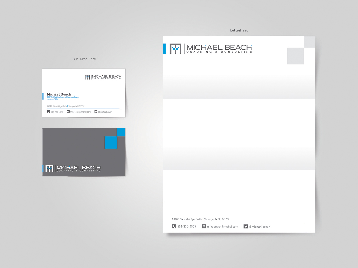 Diseño de Papelería por Cyanide Designz para Michael Beach Coaching & Consulting, LLC | Diseño #2175088