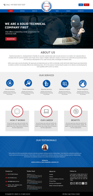 Web Design by webxvision for Bushido Associates, Inc. | Design: #10096102