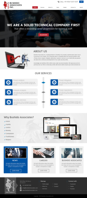 Web Design par webxvision pour Bushido Associates, Inc. | Design #10125959