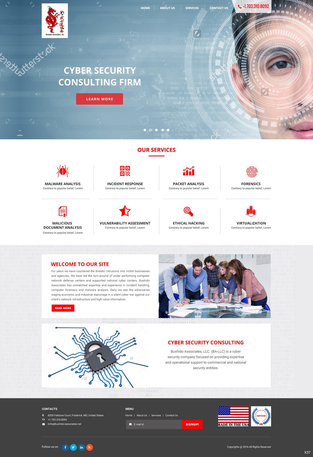 Web Design by pb for Bushido Associates, Inc. | Design #9912789