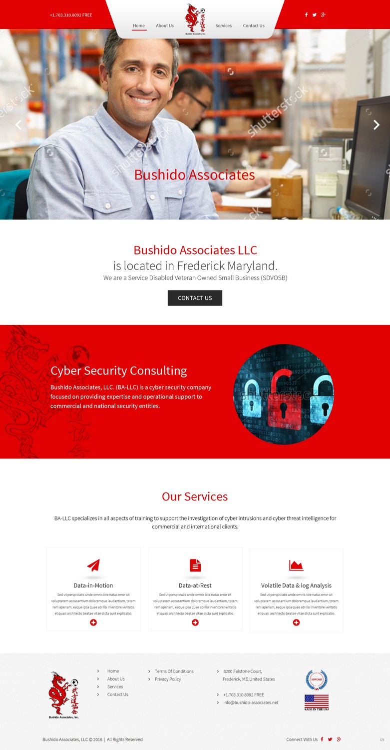 Web Design by pb for Bushido Associates, Inc. | Design #9920465