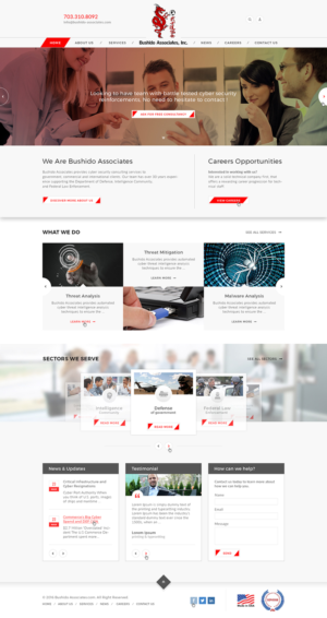 Web Design by Ved Web Services for Bushido Associates, Inc. | Design: #10126063