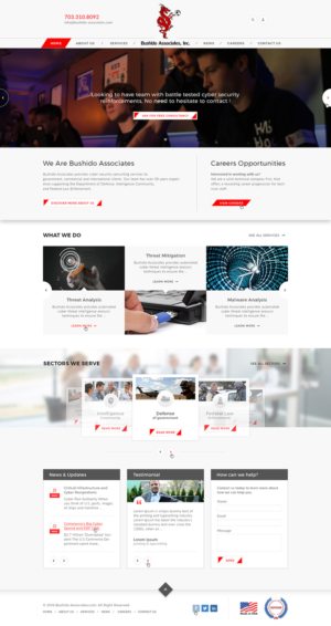 Web Design by Ved Web Services for Bushido Associates, Inc. | Design: #10298379
