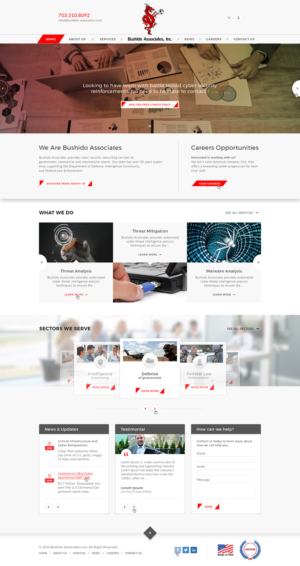 Bushido Associates Inc. - Cyber security company needs web site redesign | Web Design by Ved Web Services