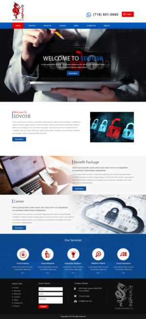 Web Design par Designtraffix pour Bushido Associates, Inc. | Design #10131998