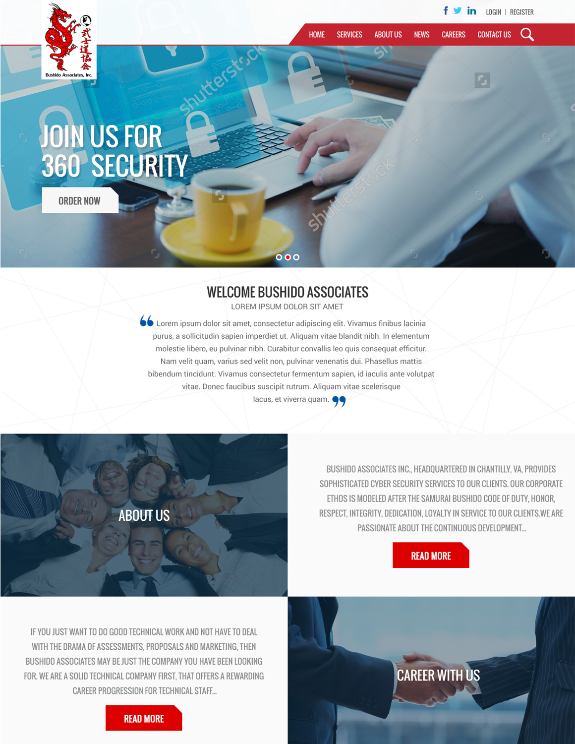 Web Design by Infoway for Bushido Associates, Inc. | Design #10152688
