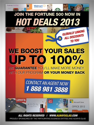 Design de Flyer par 2nified pour www.alwaysglad.com | Design : #2157672
