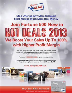 Diseño de Flyer por feline the cat para www.alwaysglad.com | Diseño: #2174632