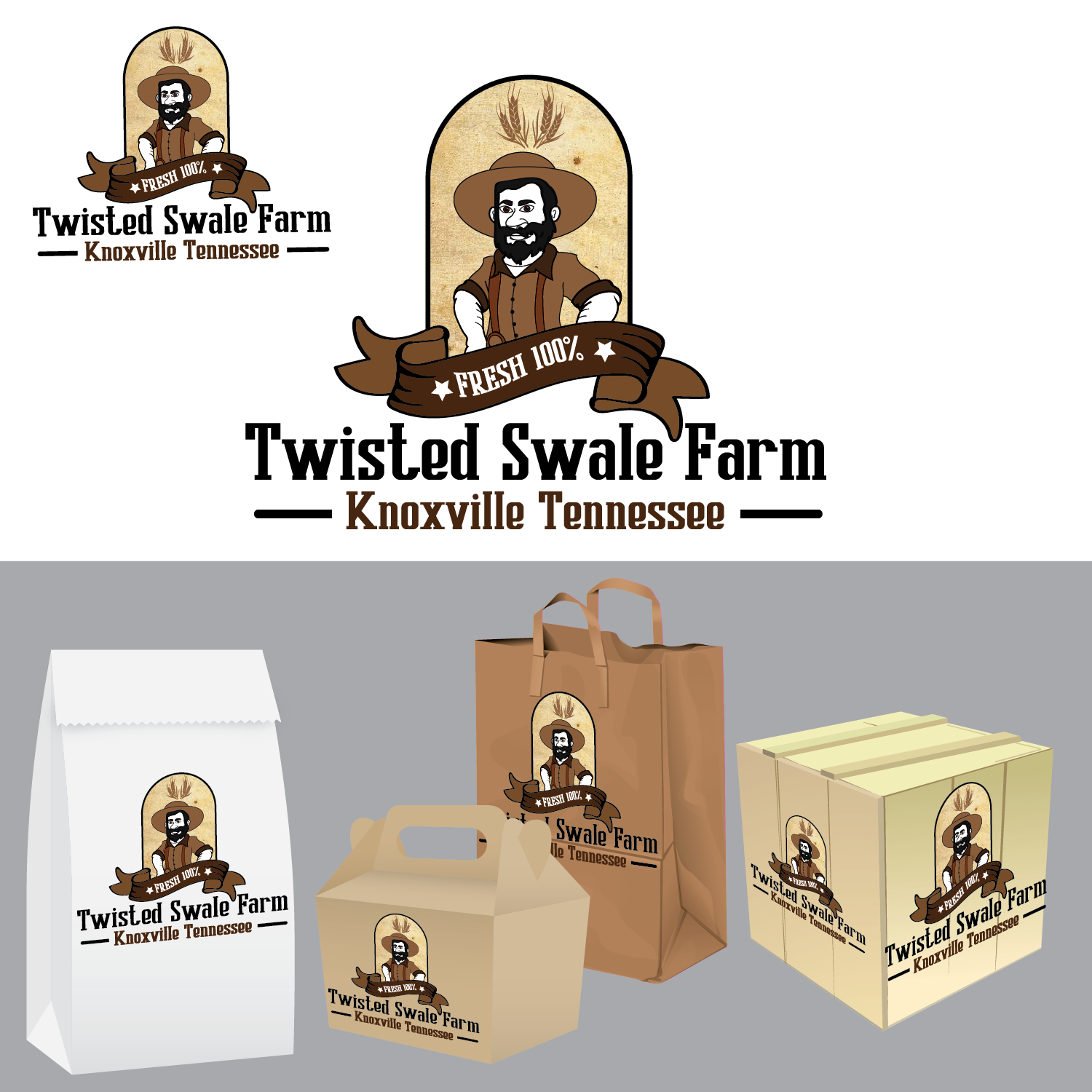 Logo Design by SiliaD for Twisted Swale Farm | Design #10060470