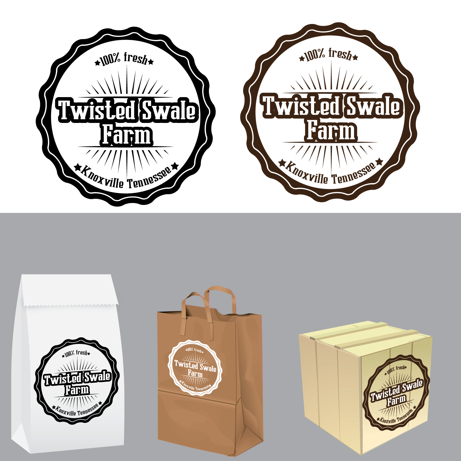 Logo Design by SiliaD for Twisted Swale Farm | Design #10107877