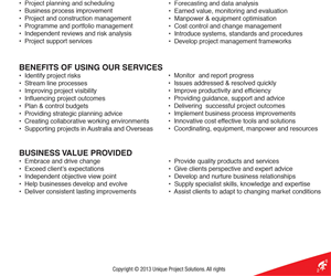 Brochure Design by beskillus for Unique Project Solutions | Design: #2174701