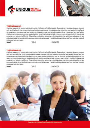 Brochure Design by Maya Dadgar for Unique Project Solutions | Design: #2152759
