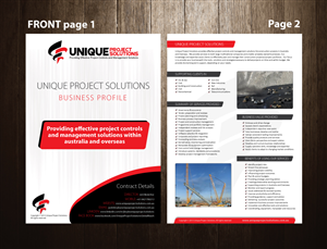 Brochure Design by meet007 for Unique Project Solutions | Design: #2144338