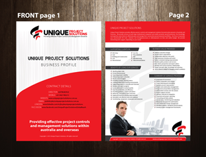 Brochure Design by meet007 for Unique Project Solutions | Design: #2146598